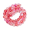 Synthetic Moonstone Beads Strands G-E573-01C-10-2