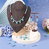105Pcs 3 Styles Synthetic Turquoise Dyed Beads Strands G-TA0001-91A-7