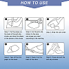 CHGCRAFT 8Pcs 2 Style Shoe Sole Repair FIND-CA0006-84-7