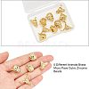  10Pcs 5 Style Brass Micro Pave Cubic Zirconia Beads ZIRC-NB0001-61-4