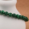 Synthetic Malachite(Dyed) Bead Stretch Bracelets BJEW-K212-A-031-4
