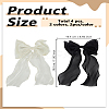 4Pcs 2 Colors Cloth Long Bowknot Hair Barrettes OHAR-LP0001-29A-2