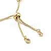 Adjustable Brass Round Beaded Slider Bracelets BJEW-D039-31C-G-3