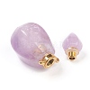 Faceted Natural Amethyst Pendants G-H252-B05-3