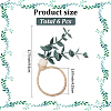 6Pcs PVC Leaf Napkin Rings AJEW-GF0011-03A-2