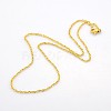 304 Stainless Steel Double Link Chain Necklaces for Men STAS-O050-02G-2