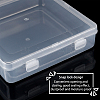 Polypropylene(PP) Bead Storage Containers Box CON-WH0073-04-4