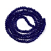 Opaque Solid Color Imitation Jade Glass Beads Strands EGLA-A044-P1mm-D07-3