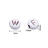Opaque White Acrylic Beads sgMACR-SZ0001-11-3