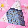 600Pcs 3 Styles Brass Crimp Beads Covers KK-SP0001-91B-4