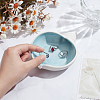 Conch Shape Ceramics Ashtray DIY-WH0430-617G-3