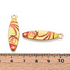 Alloy Enamel Pendants ENAM-T022-40KCG-06-3