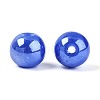Electroplate Round Glass Beads Strands EGLA-T029-07D-2