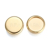 304 Stainless Steel Plain Edge Bezel Cups STAS-E460-10G-8MM-1