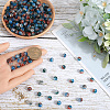 300Pcs Transparent Crackle Acrylic Beads CACR-SP0001-01B-3