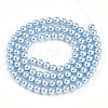 Baking Paint Pearlized Glass Pearl Bead Strands HY-N002-4mm-A05-3
