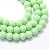 Baking Paint Glass Round Bead Strands DGLA-Q020-8mm-22-1
