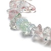 Transparent Crackle Glass Beads Strands GLAA-U004-01B-3