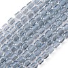 Electroplate Glass Beads Strands EGLA-D031-01-03-1