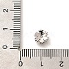 Rack Plating Brass Micro Pave Clear Cubic Zirconia Bead Caps KK-H508-22A-P-3