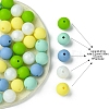 35Pcs Food Grade Eco-Friendly Silicone Focal Beads SIL-FS0001-22E-4