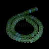 Frosted Transparent Glass Beads Strands FGLA-M002-01H-4