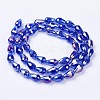 Electroplate Glass Beads Strands LS-EGLA-D015-15x10mm-13-1