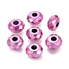UV Plating Acrylic European Beads OACR-E033-22-05-1