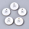 Natural Freshwater Shell Pendants X-SHEL-Q018-01A-N-P-1