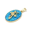 Rack Plating Brass Pendants KK-U032-91G-04-2