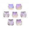 Electroplate Transparent Glass Beads GLAA-T022-16-B01-1