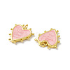 Rack Plating Brass Enamel Pendants X-KK-D074-03G-01-3