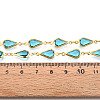 Brass Teardrop Link Chains CHC-N023-09C-G-3