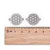 201 Stainless Steel Sacred Geometry Links STAS-S105-JN900-4