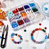 DIY Stretch Bracelets Making Kits GLAA-NB0001-16-4