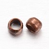 Rondelle Brass Crimp Beads KK-L134-27R-1