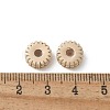 Brass Micro Pave Cubic Zirconia Daisy Spacer Beads KK-U052-32G-NF-2