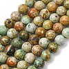Natural Peruvian Turquoise(Jasper) Beads Strands G-T150-A01-8mm-2