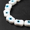 Handmade Evil Eye Lampwork Beads Strands LAMP-G154-02I-4