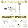 14Pcs 7 Styles Animal Theme Natural White Shell Beads Sets FIND-CJ0004-74-2