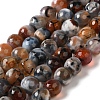 Dyed & Heated Natural Fire Crackle Agate Beads Strands G-P539-B01-15-1