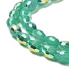 Baking Painted Glass Beads Strands DGLA-D001-02H-3