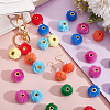 84Pcs 7 Colors Imitation Rabbit Hair European Beads FIND-PH0027-67-4