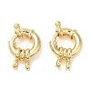 Brass Spring Ring Clasps KK-C028-04G-1