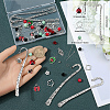 DIY Ladybug Theme Alloy Bookmarks Making Kits DIY-SC0028-17-3