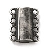 304 Stainless Steel Multi-Strands Magnetic Slide Clasps STAS-P325-05B-1