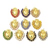 Alloy Glass Pendants FIND-Z074-01G-1