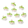 Glass Pendants PALLOY-YW00054-06-1