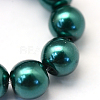 Baking Painted Pearlized Glass Pearl Round Bead Strands X-HY-Q003-6mm-79-3