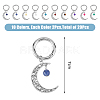 20Pcs 10 Style Tibetan Style Gemstone Bead Shoe Charms HJEW-AB00708-2